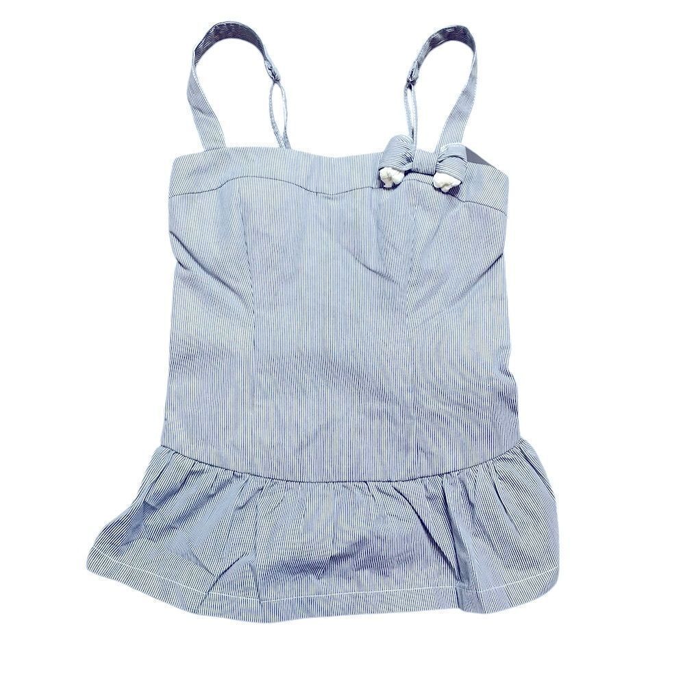 NWT ABERCROMBIE & FITCH Striped Peplum Tank with Bow Size XS